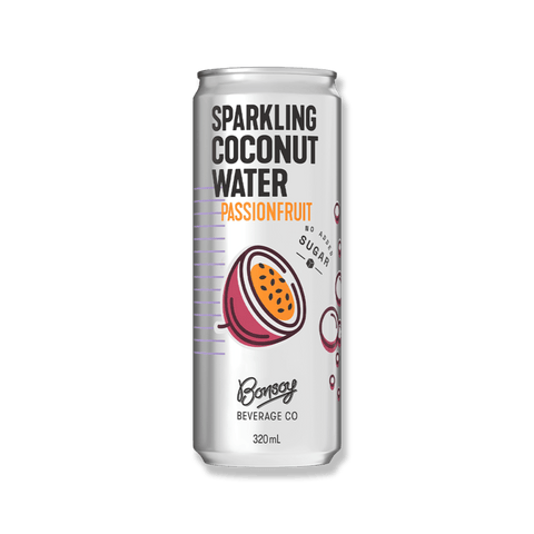 Bonsoy Organic Sparkling Coconut Water Passionfruit 320ml