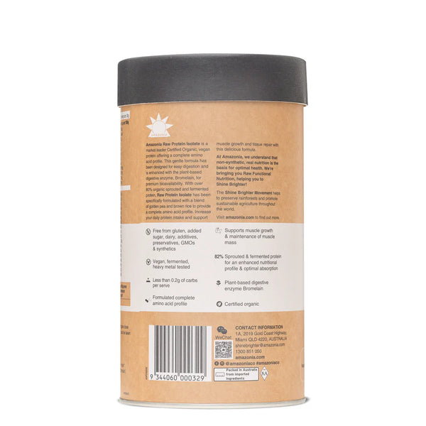 Amazonia Raw Protein Isolate Natural 500gm