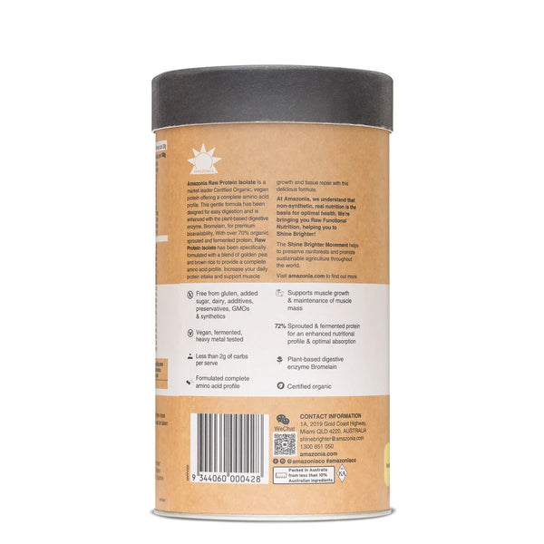 Amazonia Raw Protein Isolate Vanilla 500gm