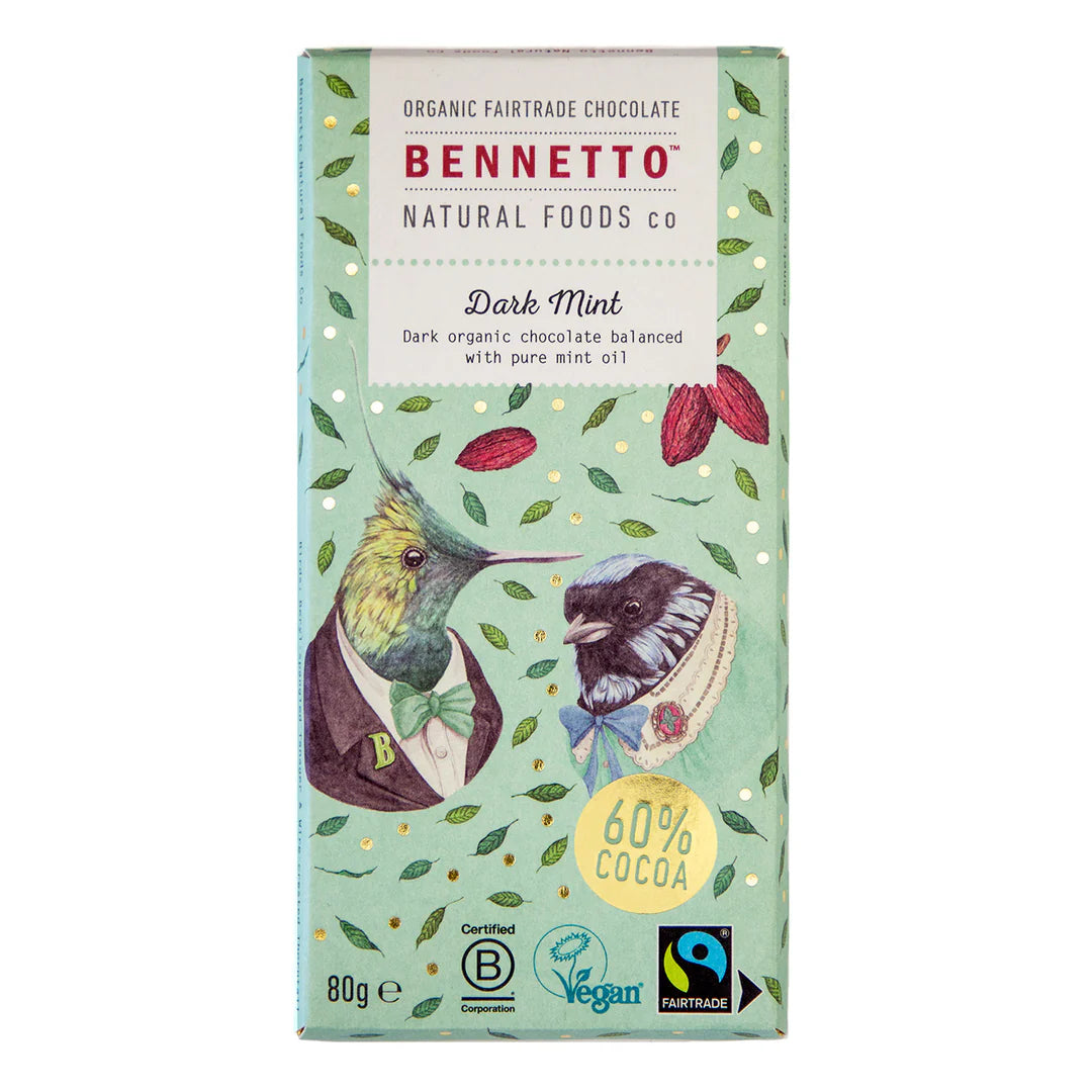 Bennetto Dark Mint - 80g bars