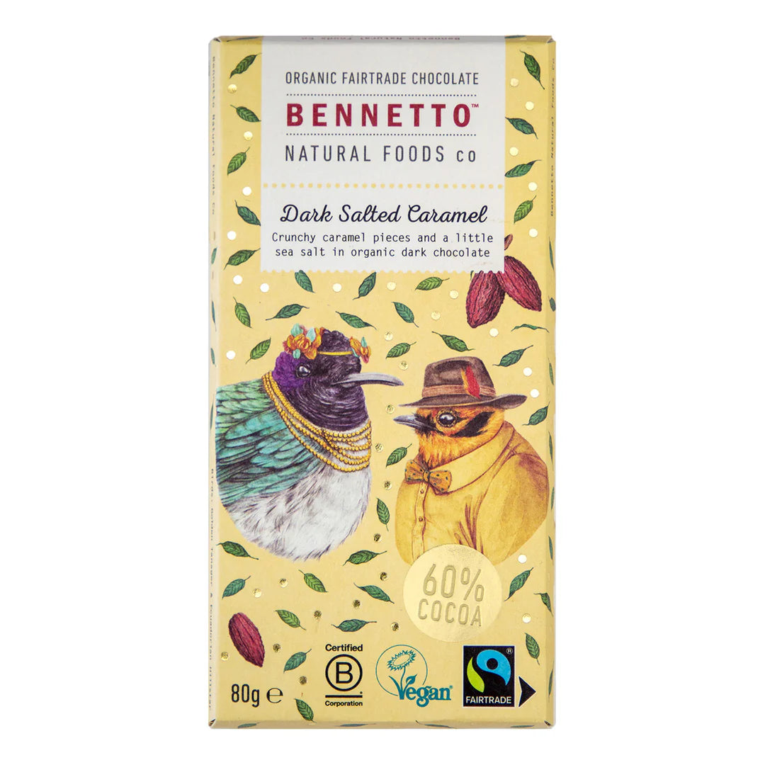 Bennetto Dark Salted Caramel - 80g bars