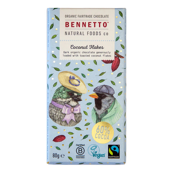 Bennetto Coconut Flakes - 80g bars