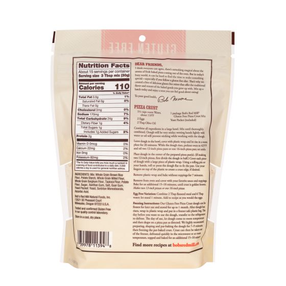 Bob's Red Mill Gluten Free Pizza Crust Mix 454gm