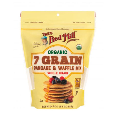 Bob's Red Mill Organic 7 Grain Pancake & Waffle Mix 680gm