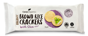 Ceres Organics Brown Rice Crackers w Chia