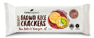 Ceres Organics Brown Rice Crackers Sea Salt & Vinegar