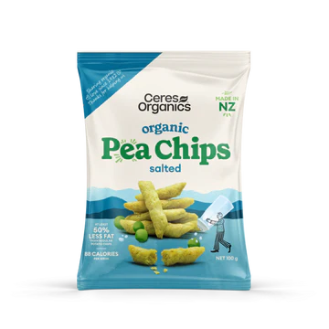 Ceres Organics Organic Pea Chips, Salted - 100g