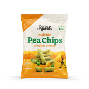 Ceres Organics Organic Pea Chips, Cheddar Cheese - 100g