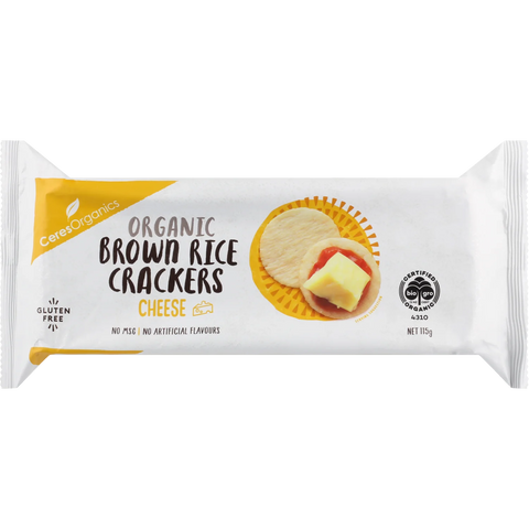 Ceres Organics Brown Rice Crackers Cheese