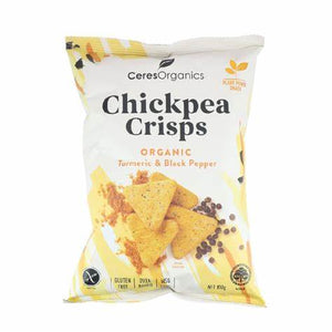 Ceres Organics Organic Chickpea Crisps, Turmeric & Black Pepper - 100g