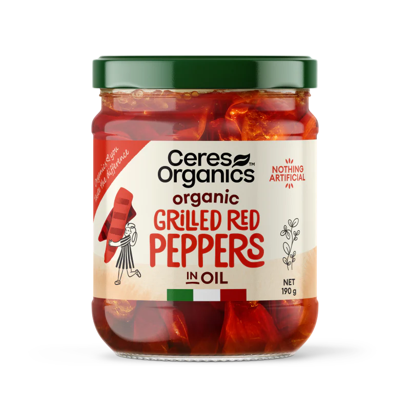 Ceres Organics Grilled Red Peppers in oil - 190g - 20% off