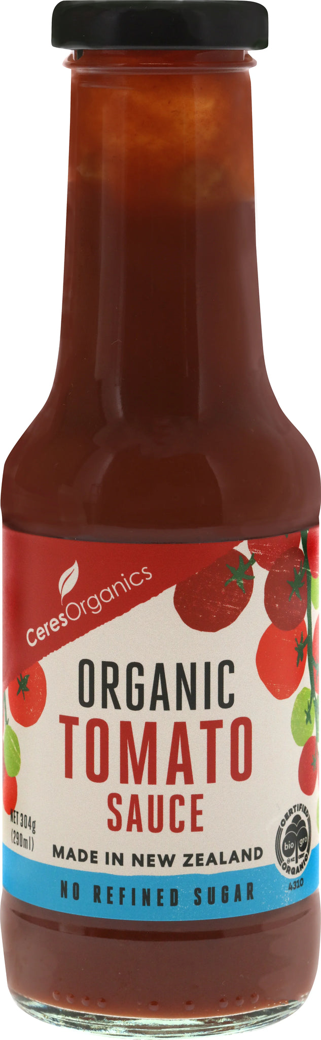 Ceres Organic Tomato Sauce - No Refined Sugar - 290ml