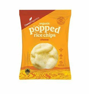 Ceres Organics Organic Popped Rice Chips, Cheese - 100g