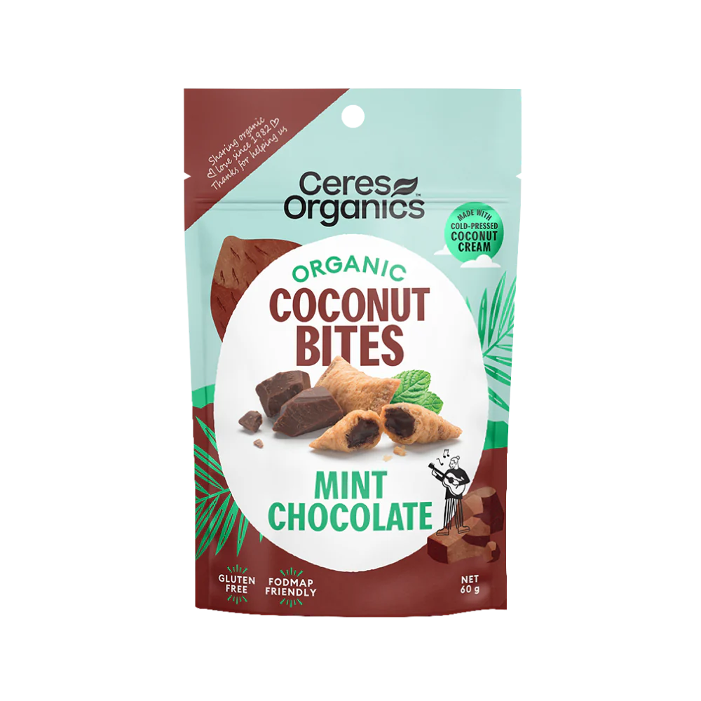 Ceres Organics Organic Coconut Bites, Mint Chocolate 60g - 20.% off