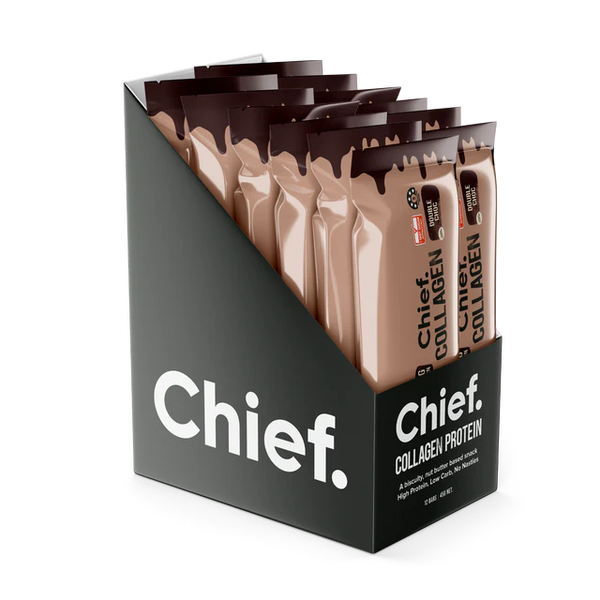 Chief Collagen Protein Double Choc Bar 45gm - 20% off