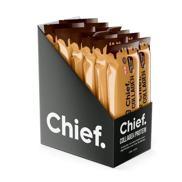 Chief Collagen Protein Choc Peanut Butter Bar - 20% off