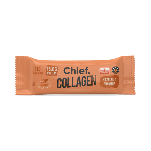 Chief Collagen Hazelnut Brownie Bar