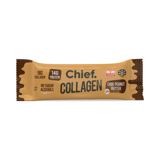 Chief Collagen Protein Choc Peanut Butter Bar - 20% off