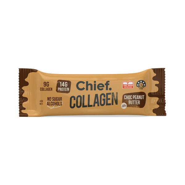 Chief Collagen Protein Choc Peanut Butter Bar - 20% off