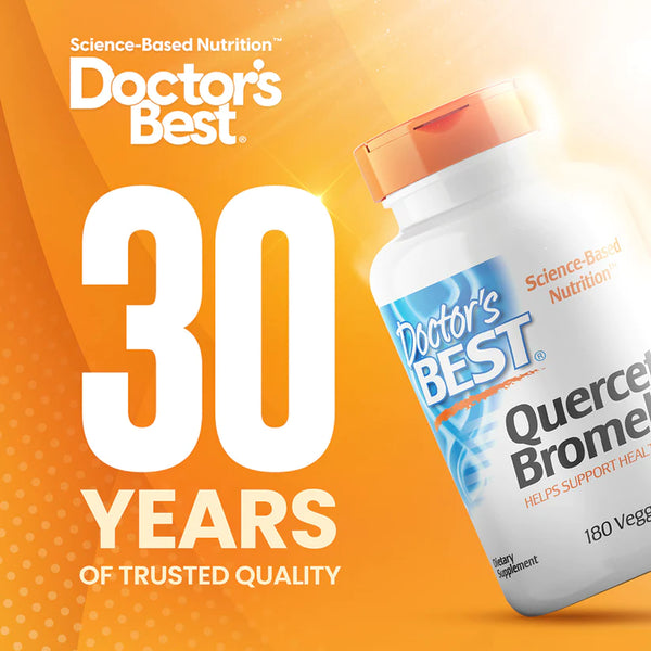 Doctor's Best Quercetin Bromelain, 180 Veggie Caps