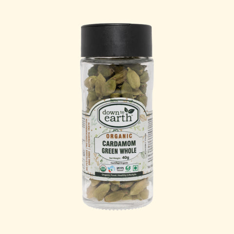 down to earth Cardamom Green Whole Organic 40g