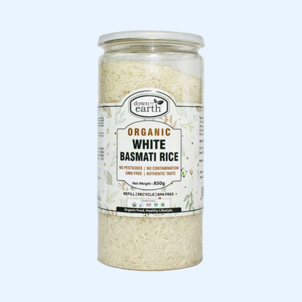 down to earth White Basmati Rice Organic 770g