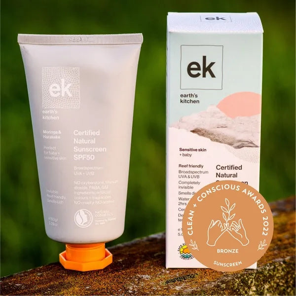 Earth's Kitchen Moringa & Harakeke SPF50+ Sensitive Skin + Baby