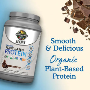 Garden of Life SPORT Organic Plant-Based Protein Chocolate (840g) Powder