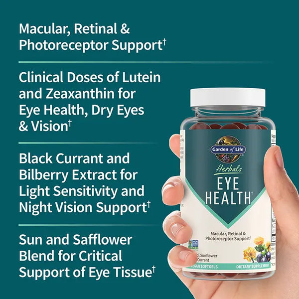 Garden of Life Herbals Eye Health 30 Vegan Softgels