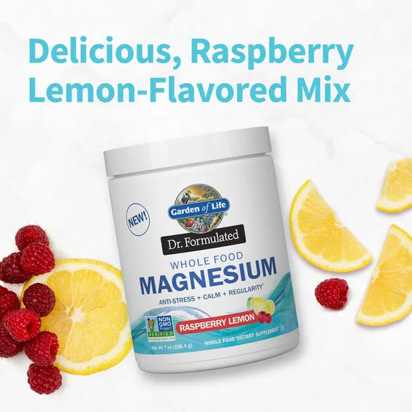 Garden of Life Dr. Formulated Magnesium Powder - Raspberry Lemon 421gm