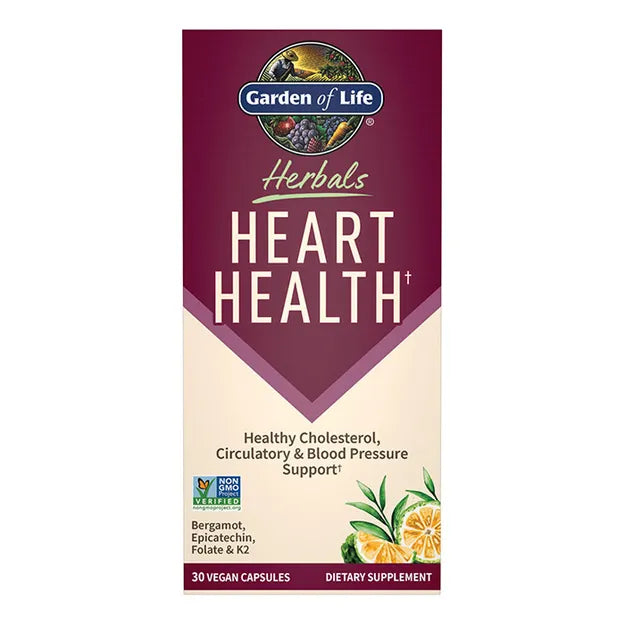 Garden of Life Herbals Heart Health† 30 Vegan Capsules