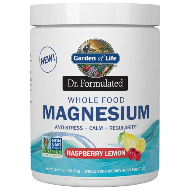 Garden of Life Dr. Formulated Magnesium Powder - Raspberry Lemon 421gm