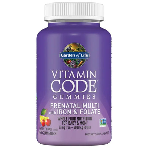 Garden of Life Vitamin Code Prenatal with Iron & Folic Acid 60 Gummies