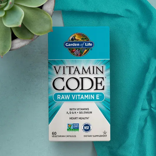 Garden of Life Vitamin Code Raw Vitamin E 60 Capsules