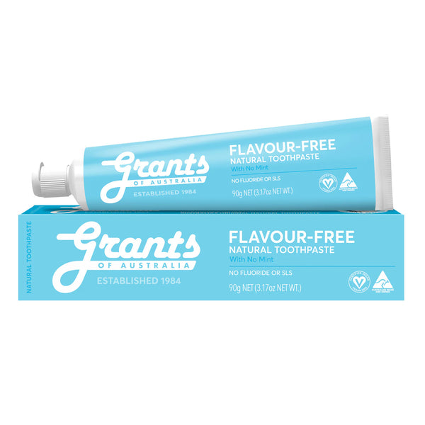 Grants Flavour Free Natural Toothpaste - Fluoride Free - 90g