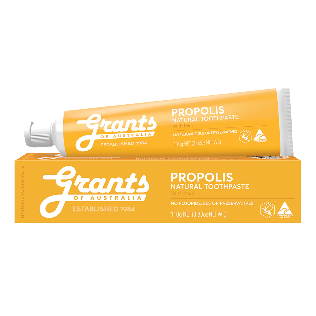 Grants Propolis Natural Toothpaste - Fluoride Free - 110g