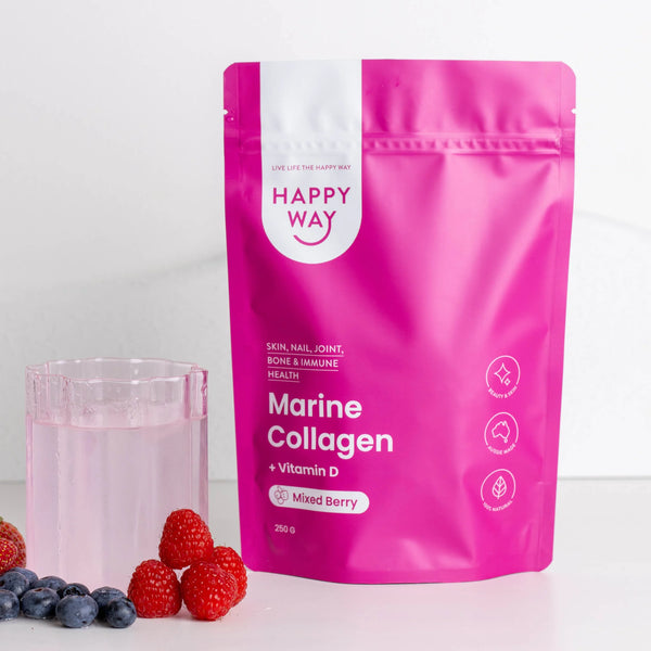 Happy Way Marine Collagen Powder Mixed Berry 250gm