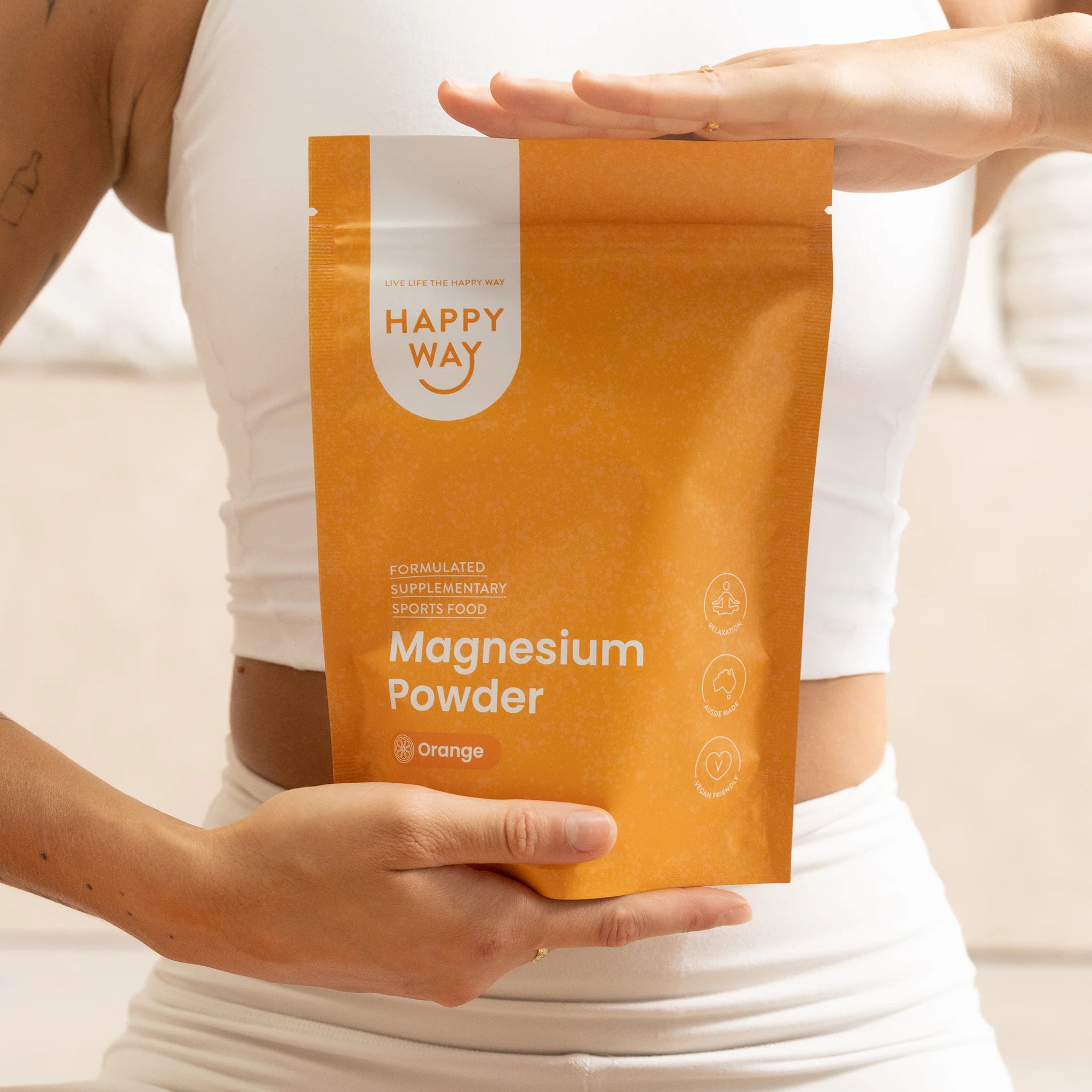 Happy Way Magnesium Powder Orange 315gm