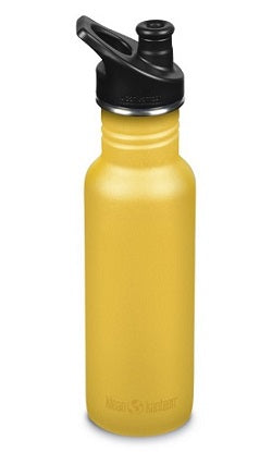 Klean Kanteen Classic Water Bottle w Sport Cap 532ml - Old Gold