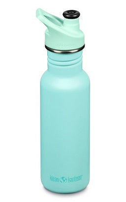 Klean Kanteen Classic Water Bottle w Sport Cap 532ml - Pastel Turquoise