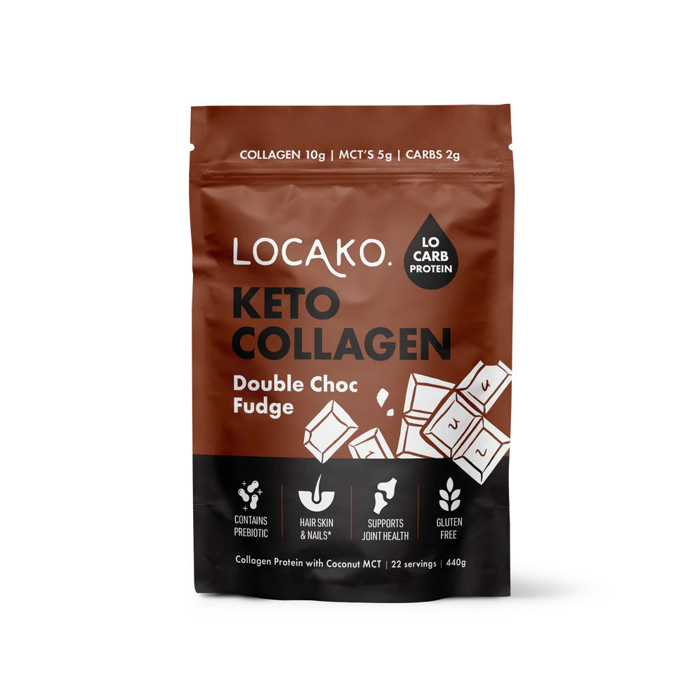 Locako Keto Collagen Double Choc Fudge 440gm