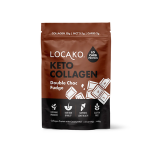 Locako Keto Collagen Double Choc Fudge 440gm