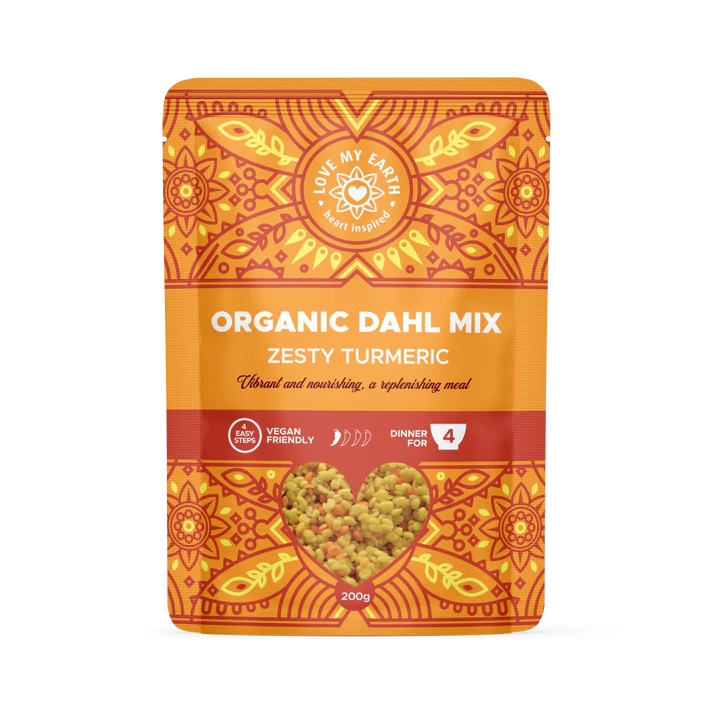 Love My Earth Organic Dahl Mix ZESTY TURMERIC 200gm