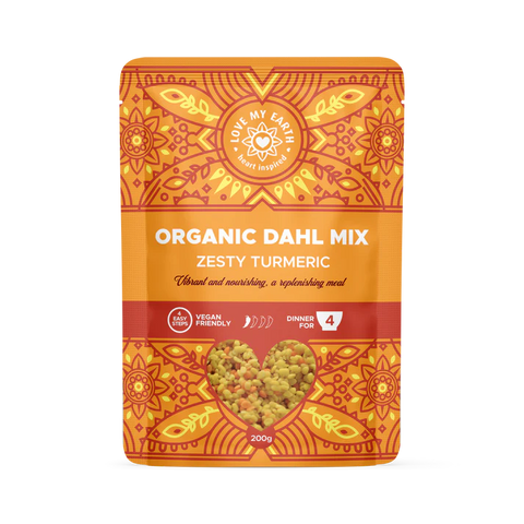 Love My Earth Organic Dahl Mix ZESTY TURMERIC 200gm