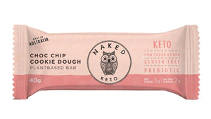 Naked Paleo Bar Choc Chip Cookie Dough Keto Bar 40g