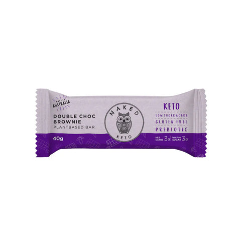 Naked Paleo Bar Double Choc Brownie Keto Bar 40g