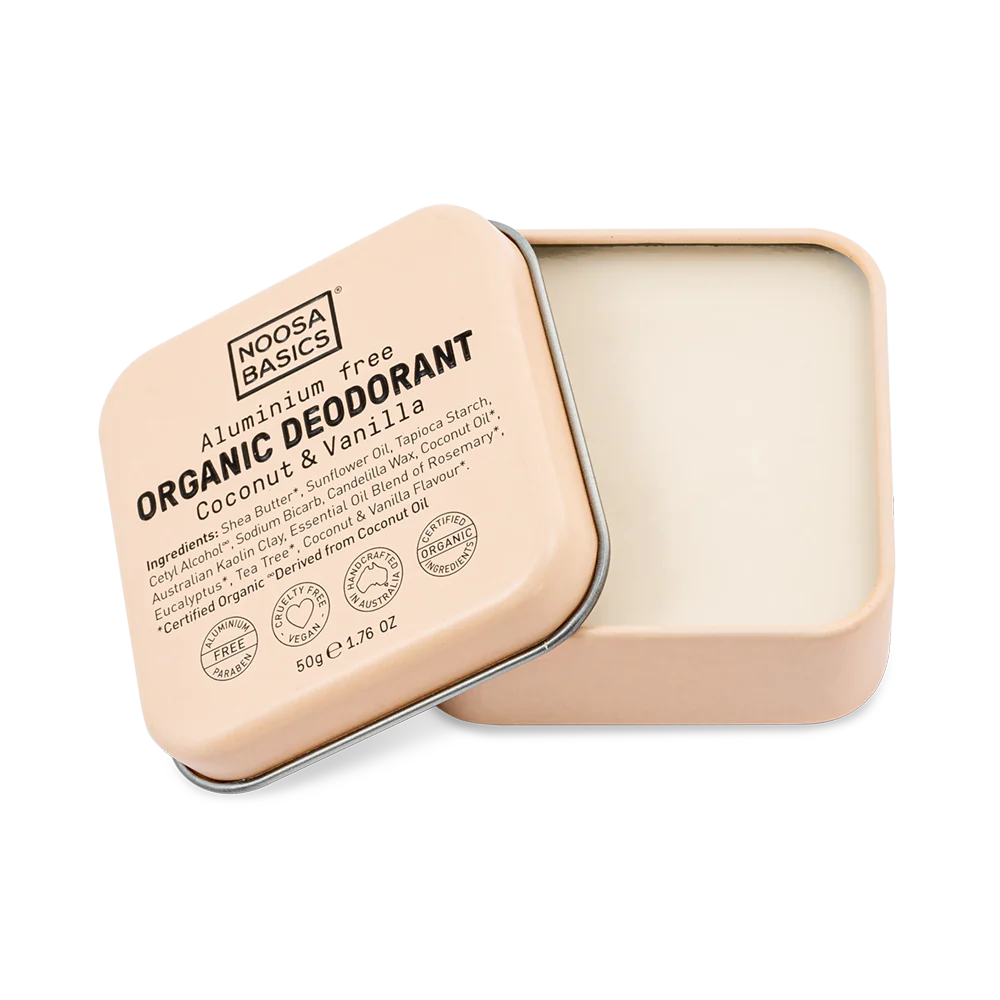 Noosa Basic Organic Deodorant Cream tin 5.gm - Coconut & Vanilla