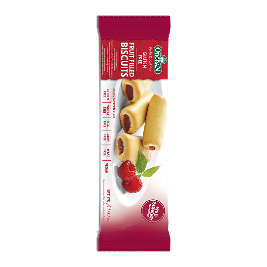 Orgran Wild Raspberry Fruit Filled Biscuits