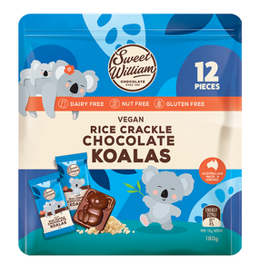 Sweet William Rice Crackle Chocolate Koala Minibar Multipack 12pcs