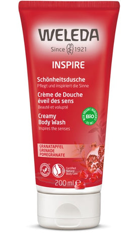 Weleda Body Wash Inspire Creamy - Pomegranate 200ml